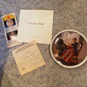 Knowles Norman Rockwell Mothers Day Plate